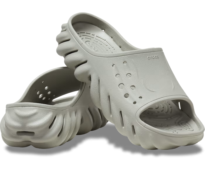 Шльопанці чоловічі утеплені Crocs Echo Slide Elephant р. 44-45 Сірий (14672)