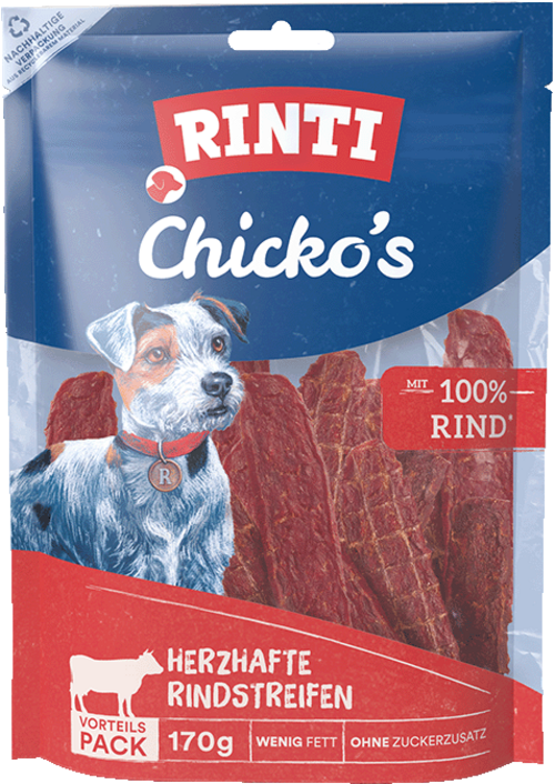 Лакомство жевательное для собак Rinti Mini с говядиной 170 г (32621836)