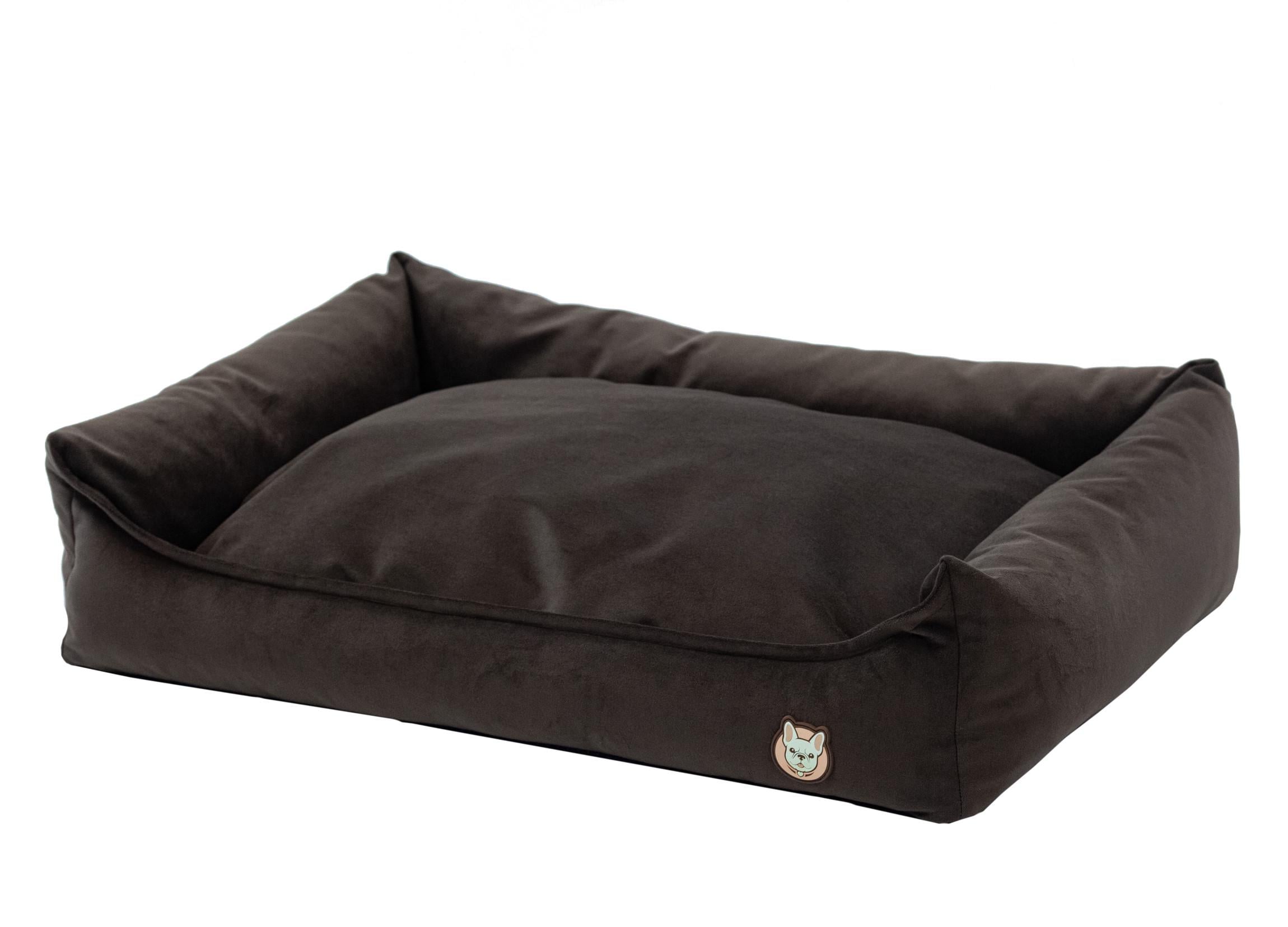 Лежак для собаки eGarden Velvet Lounge велюр 50x30х22 см Коричневый (6016)