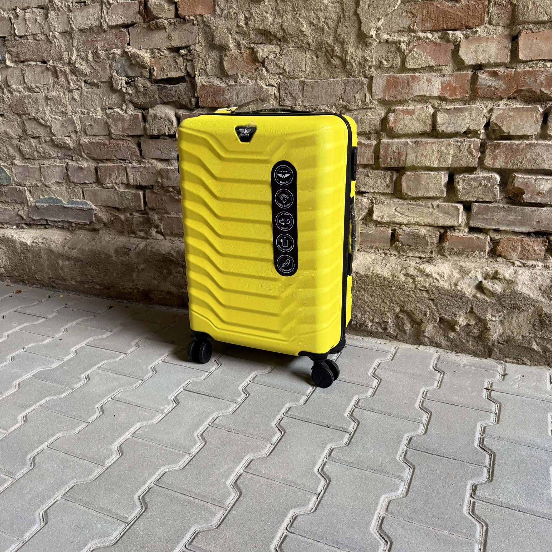 Чемодан Wings PEA01 дорожный М Желтый (26557319) - фото 4 Чемодан Wings PEA01 дорожный М Желтый (26557319) - фото 4