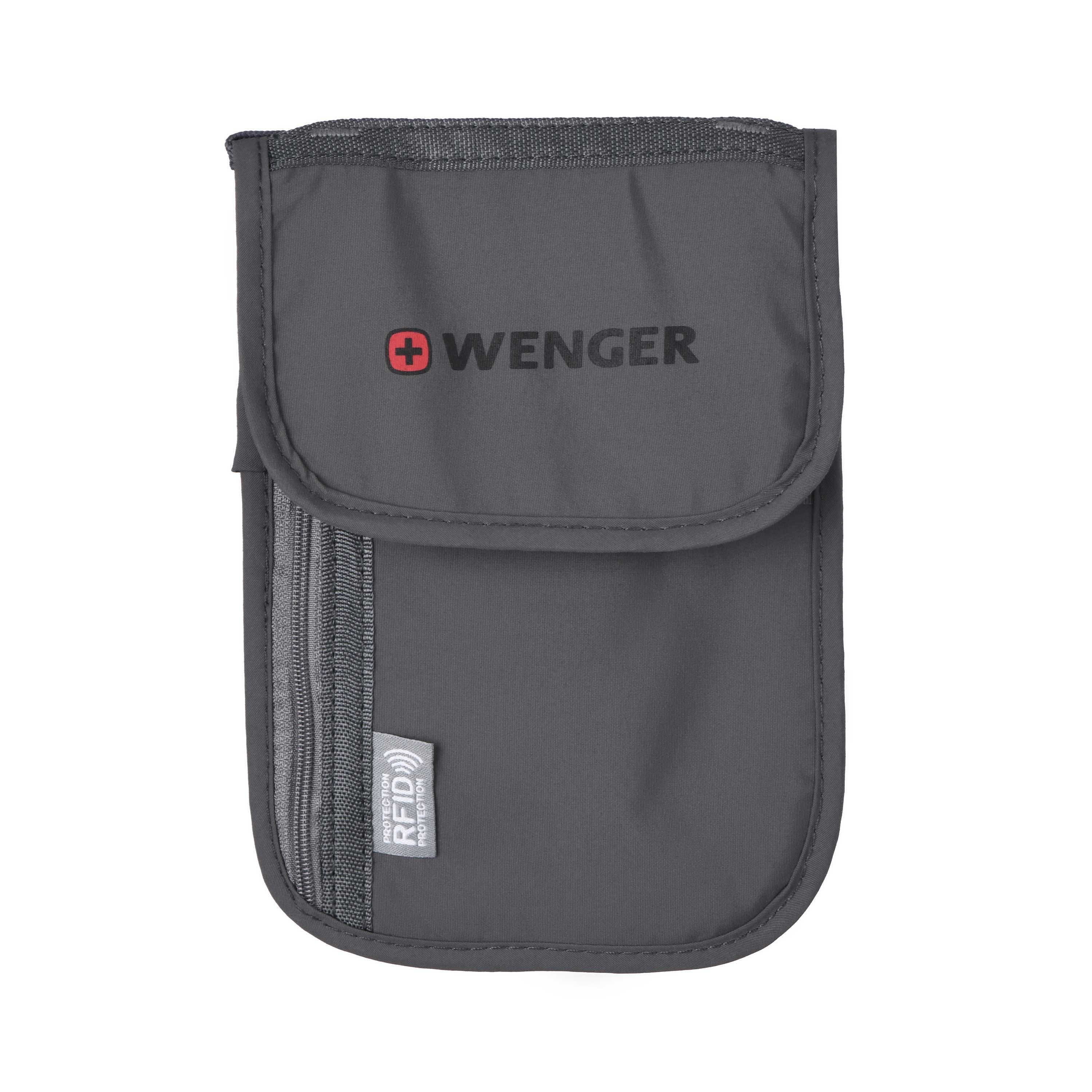 Кошелек на шею Wenger Neck Wallet with RFID pocket Серый (ERC-604589)