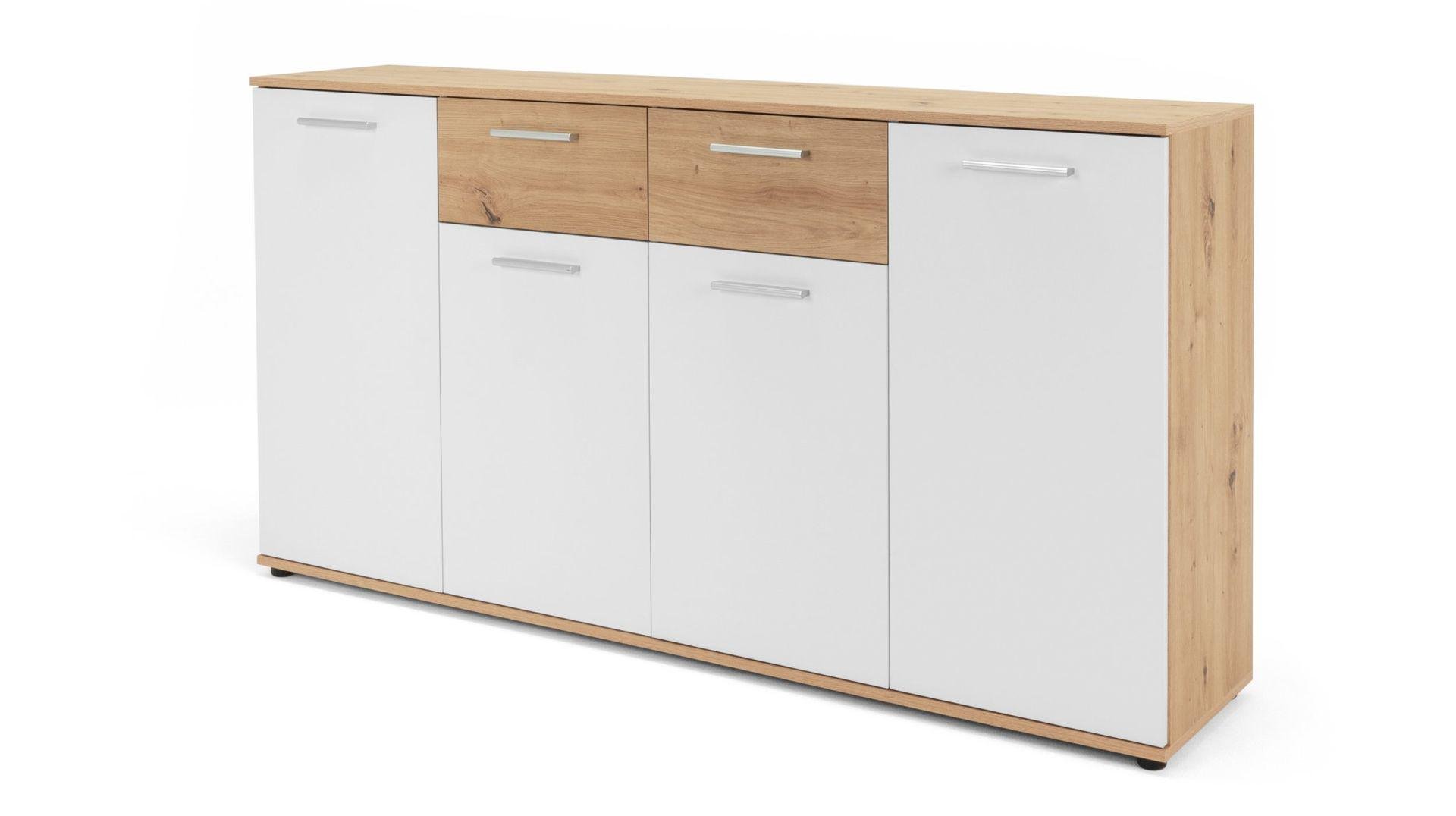 Комод JACKY 3 850x360x1600 мм Белый/Дуб артизан (ART2119) Комод JACKY 3 850x360x1600 мм Белый/Дуб артизан (ART2119)