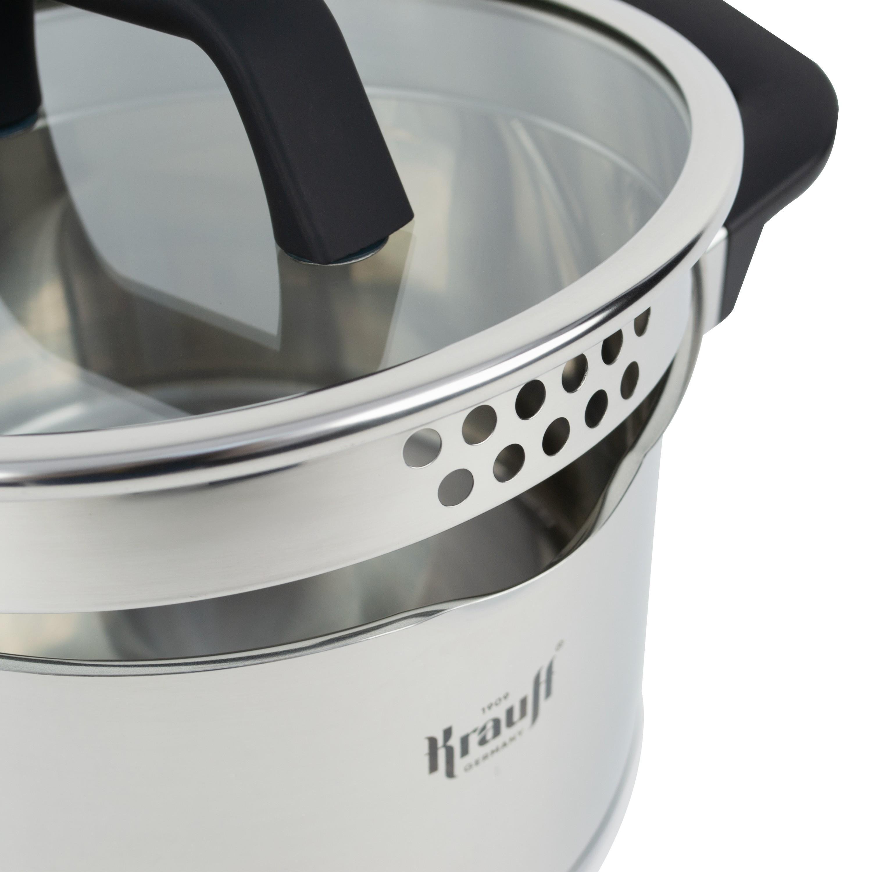 Набор посуды Krauff Herzog со сковородой и сумкой-шопером 2/3,7/6,3 л (55-333-463) - фото 13 Набор посуды Krauff Herzog со сковородой и сумкой-шопером 2/3,7/6,3 л (55-333-463) - фото 13