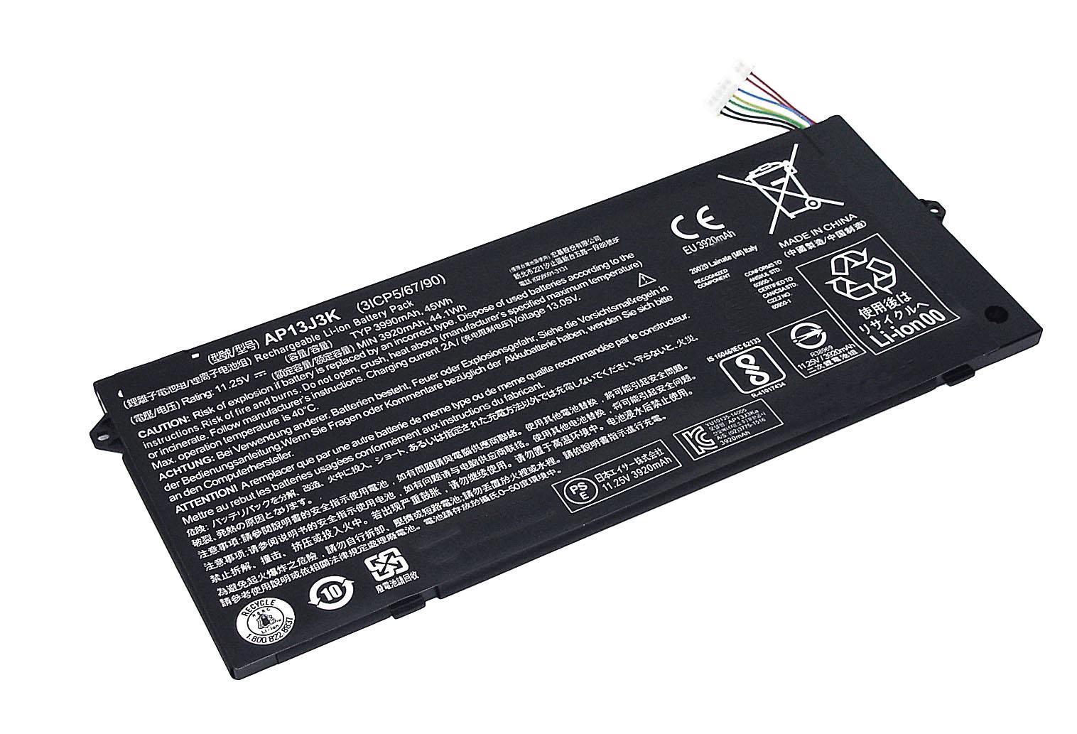 Аккумулятор для ноутбука Acer AP13J3K Chromebook C720 11.25V 3920 mAh (073454)