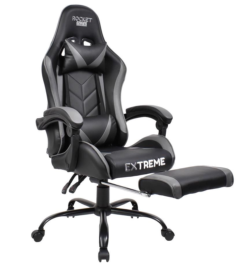 Крісло комп'ютерне Rocket Extreme Чорний/Сірий (9835256)
