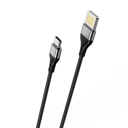 Кабель Borofone BU11 Tasteful Type-C USB 2,4 А 1,2 м Black (554121) Кабель Borofone BU11 Tasteful Type-C USB 2,4 А 1,2 м Black (554121)