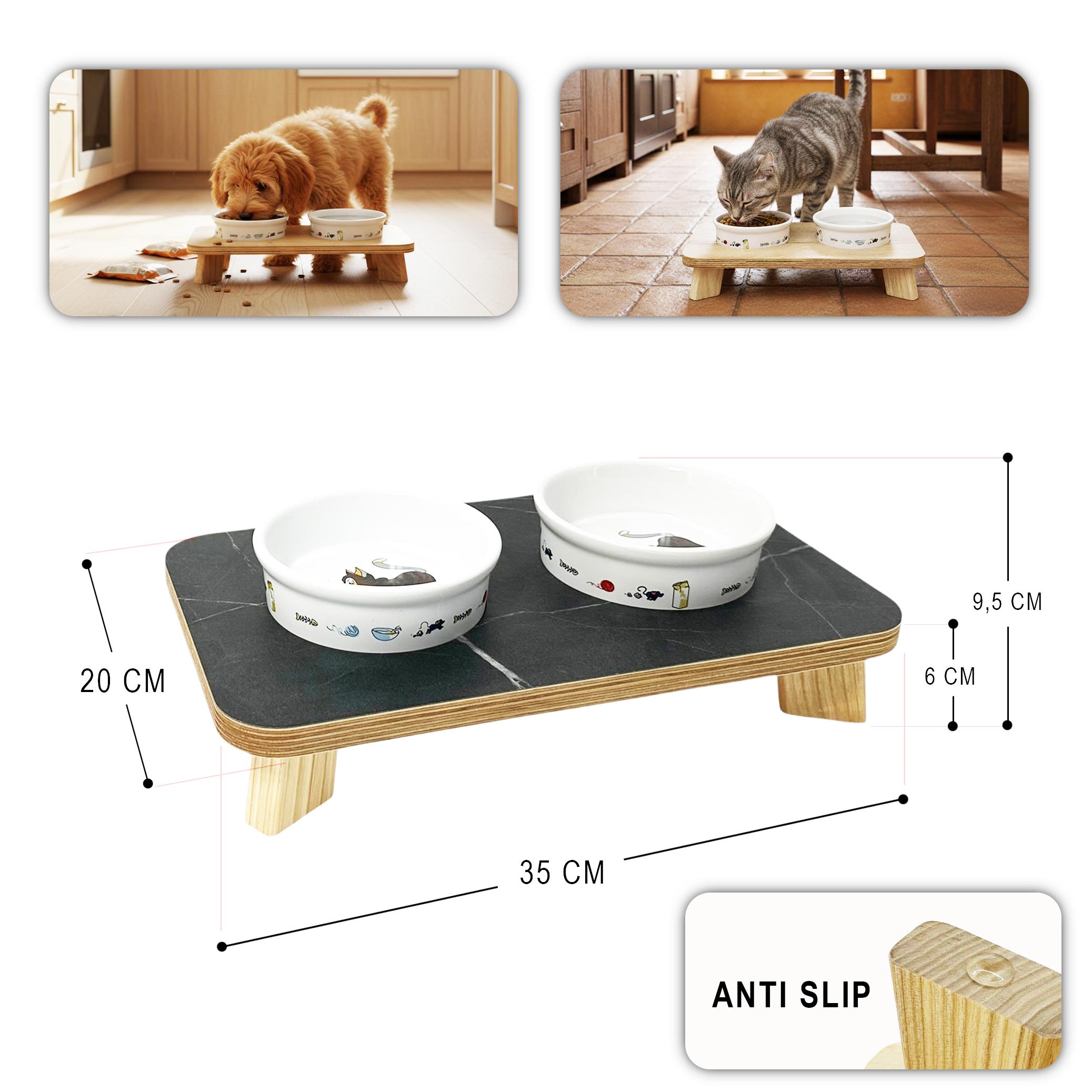 Подставка под мисочки Trixie для собак и кошек с мисками 2х200 мл - фото 3 Подставка под мисочки Trixie для собак и кошек с мисками 2х200 мл - фото 3