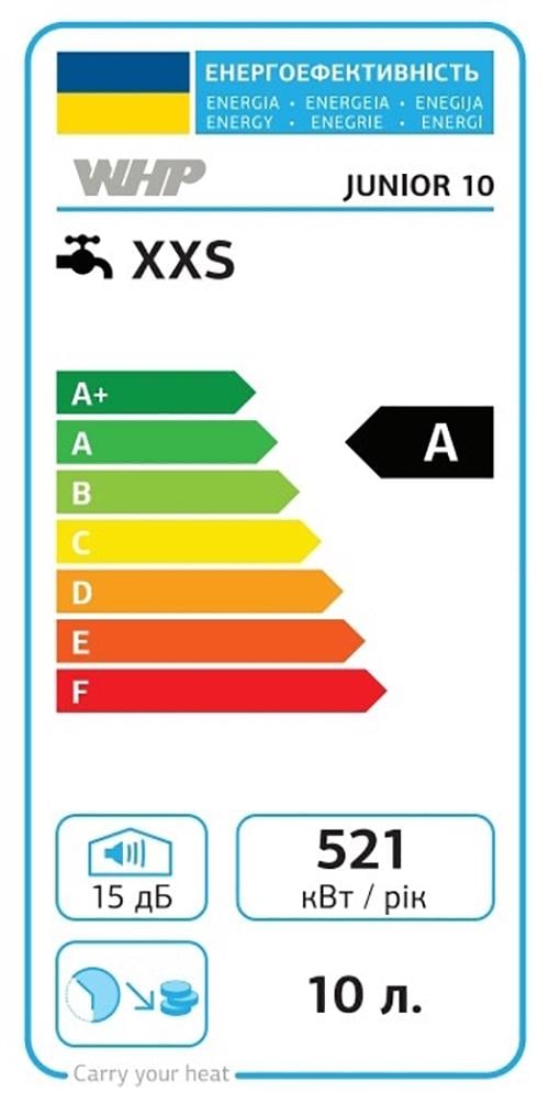 Водонагреватель электрический WHP Junior CU-10 под мойкой Белый - фото 8