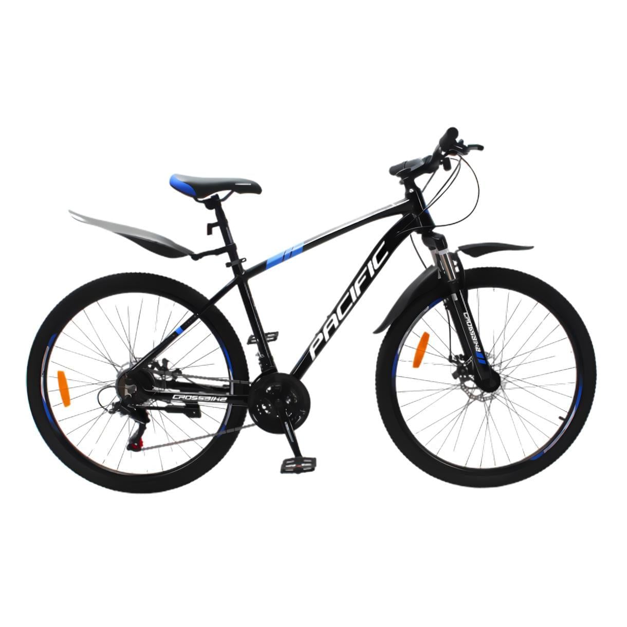 Велосипед Crossbike Pacific 2025 27,5" 17" Чорний/Синій (287)