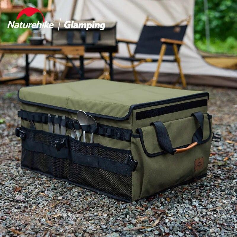 Сумка для кемпінгу Naturehike Folding Box 60л NH21SNX04 Green - фото 6