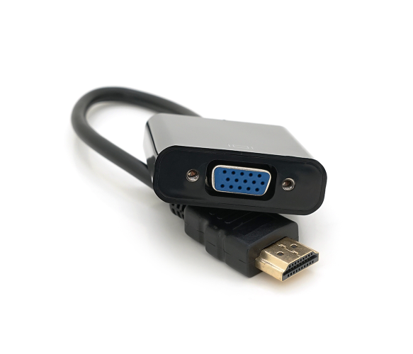 Конвертер HDMI M на VGA F 4K/2K 10 см Black (YT-C-HDMI M /VGA(F)-B)