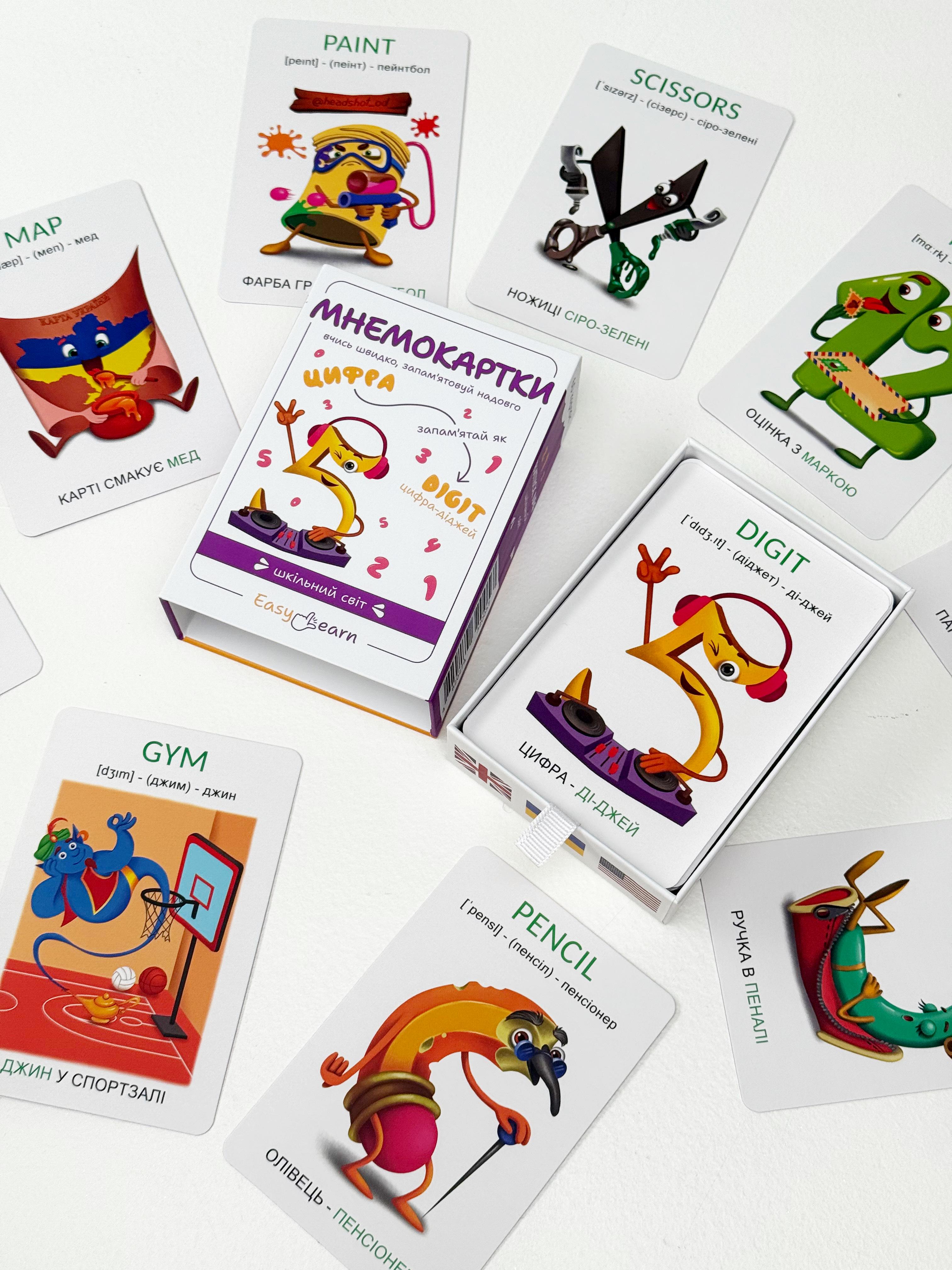 Мнемокарты EasyLearn Выпуск 4 Школьный мир (EL-SW1) - фото 15 Мнемокарты EasyLearn Выпуск 4 Школьный мир (EL-SW1) - фото 15