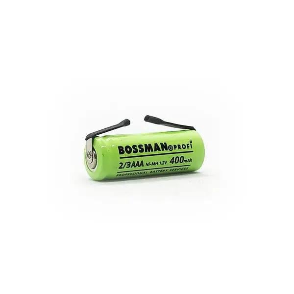 Аккумулятор технический Bossman Profi Ni-Mh 1.2V 400mAh 2/3AAA с контактами под пайку (BSM-2/3AAAU)
