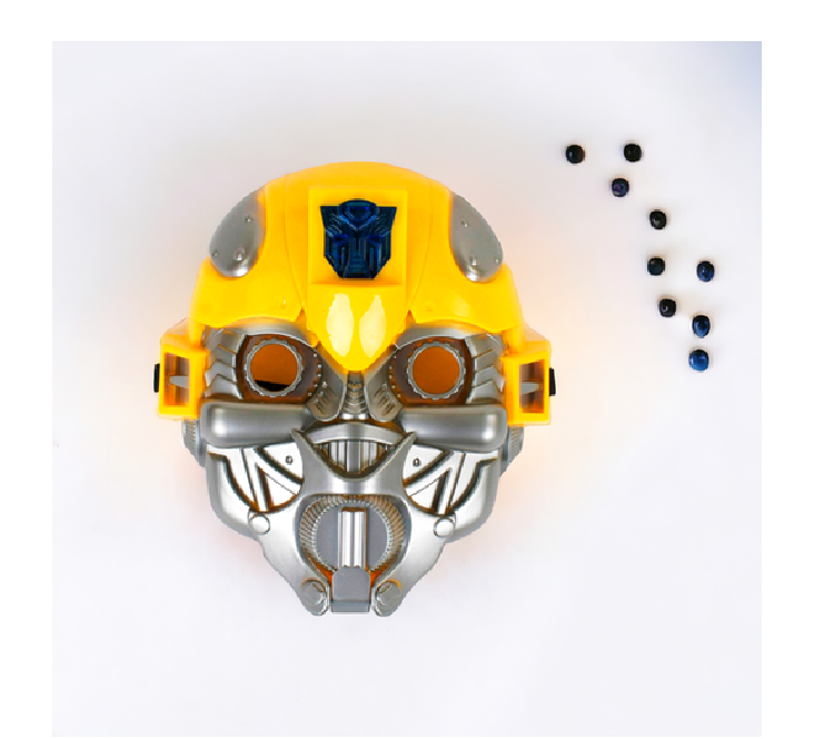 Маска супергероя Transformer Bumblebee со светом (680-34)