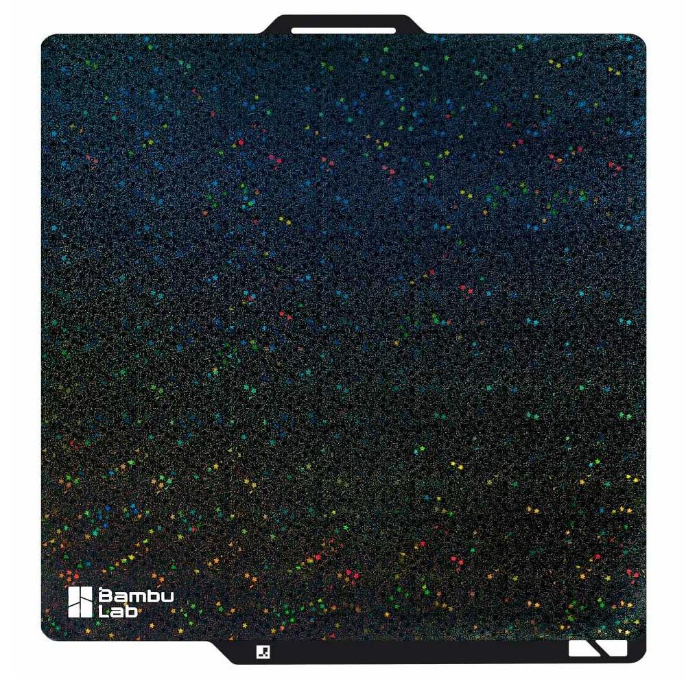 Пластина Bambu Lab Galaxy Surface Plate 256x256 мм с двухсторонним 3D покрытием для X1/P1/A1 (FAP015-N)