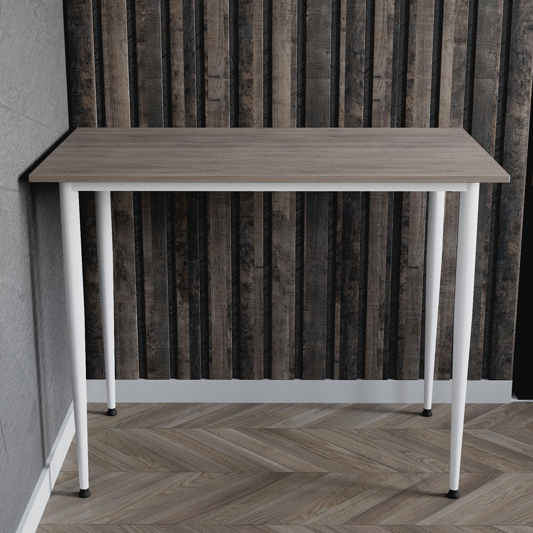 Универсальный стол Prime Ferrum-decor 750x1200x600 Белый металл ДСП Дуб Кремона Канолло 16 мм (FRD-107695)