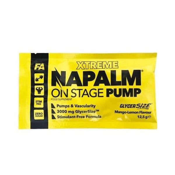 Предтренировочный комплекс Fitness Authority Napalm On Stage Pump Mango lemon 12,5 г