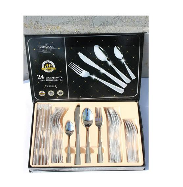 Набор столовых принадлежностей Bohmann с зеркальной полировкой 24 предмета (BP-B24-SM 24)