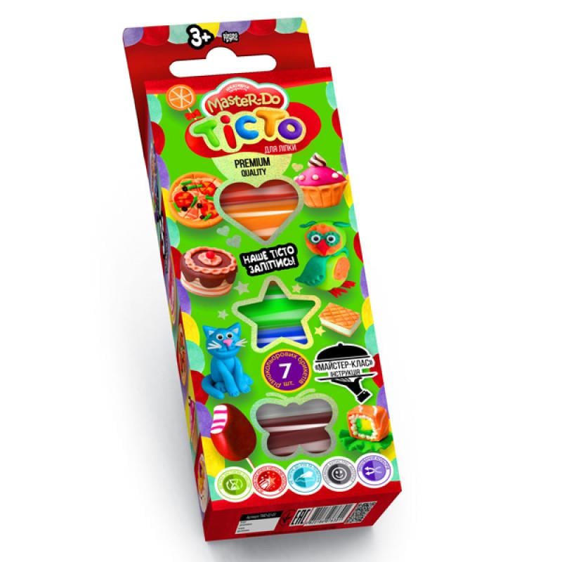 Тесто для лепки Danko Toys Master Do коробка 7 цветов по 20 г укр. (TMD-02-06)