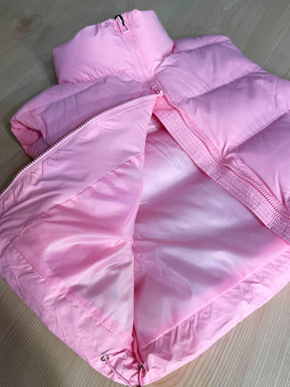 Жилетка жіноча A-N 10013 дута без капюшона р. 42 Рожевий - фото 2 Жилетка жіноча A-N 10013 дута без капюшона р. 42 Рожевий - фото 2