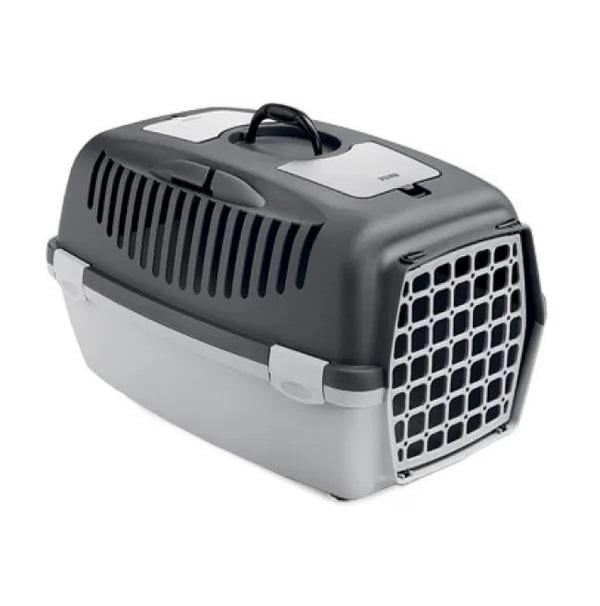 Переноска для собак та кішок Stefanplast Gulliver 2 із пластиковими дверима 55x36x35 см до 8 кг Сірий (97280) Переноска для собак та кішок Stefanplast Gulliver 2 із пластиковими дверима 55x36x35 см до 8 кг Сірий (97280)