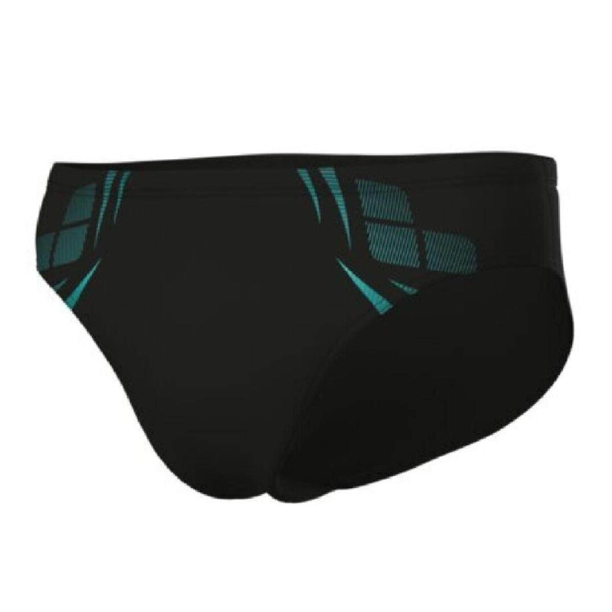 Плавки-слипы мужские Arena POSEIDONIA SWIM BRIEFS 95 см Черный/Бирюзовый (009075-508 95)