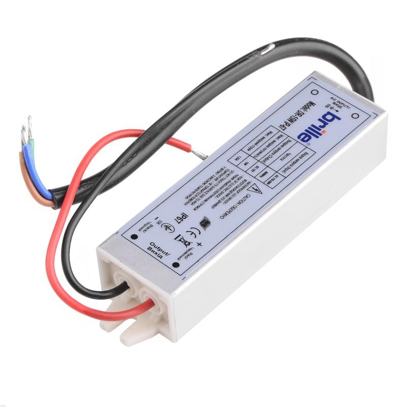 Блок живлення вологозахищений LED DR-15W IP-67 AC 100-240V DC 12 V (109153)