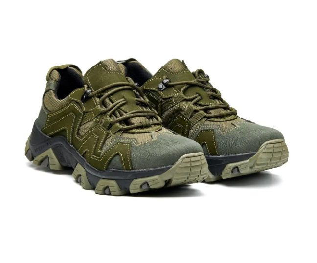 Кросівки чоловічі демісезонні натуральний нубук р. 41 Хакі - фото 2