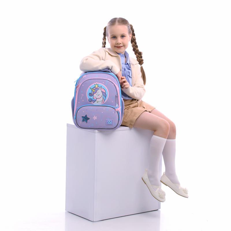 Рюкзак школьный GoPack Education GO25-597M-3 Fairytale Unicorn каркасный с ортопедической спинкой (000995161) - фото 2