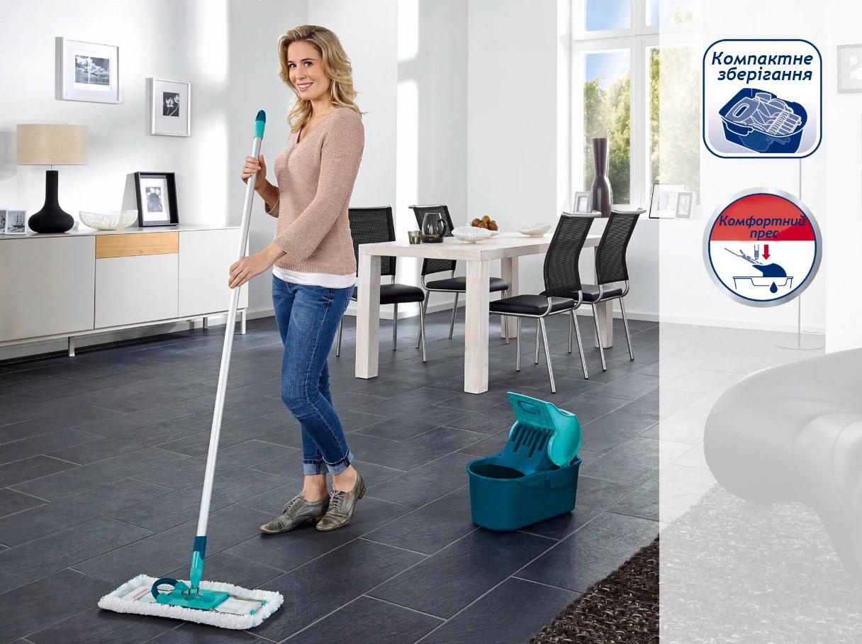 Ведро для уборки Leifheit Profi 55080 Profi Compact с прессом для отжима 8 л (26357390) - фото 8