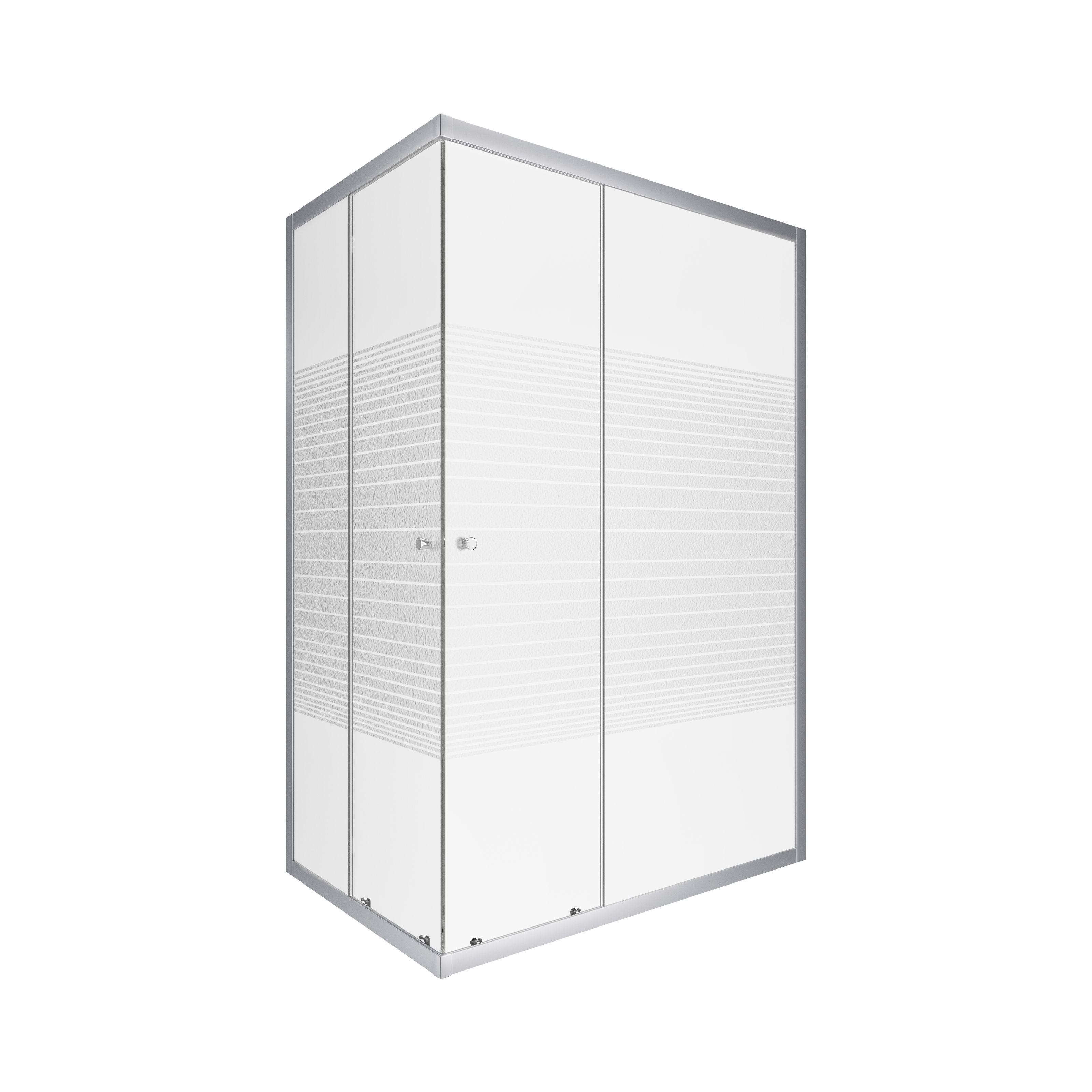 Душова кабіна Lidz Wiezak LWKSC12080SATLOWL2 82x122x185 см Сатин (131710)