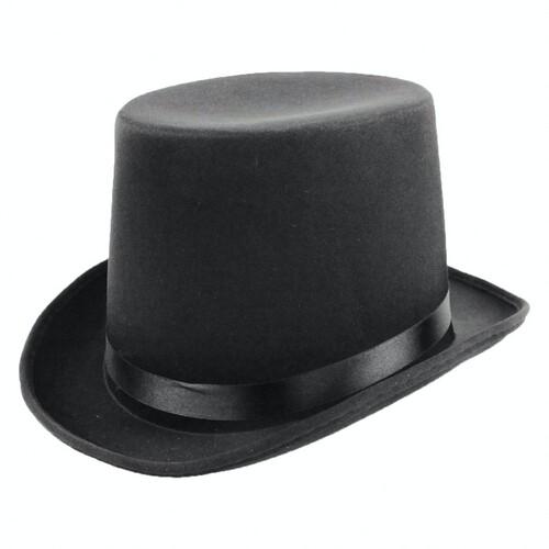 Шляпа Цилиндр триктаж черный SETA Decor 19-237BLK