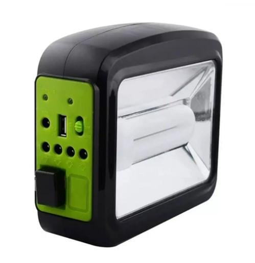 Фонарь прожекторный переносной CCLAMP 01 3,5W с солнечной панелью Черный с салатовым (2907111618)