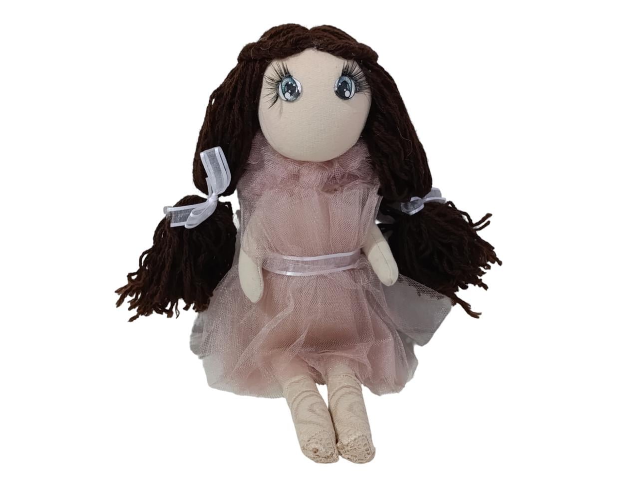 Кукла мягкая Брюнетка 32см Розовый (2876245700)