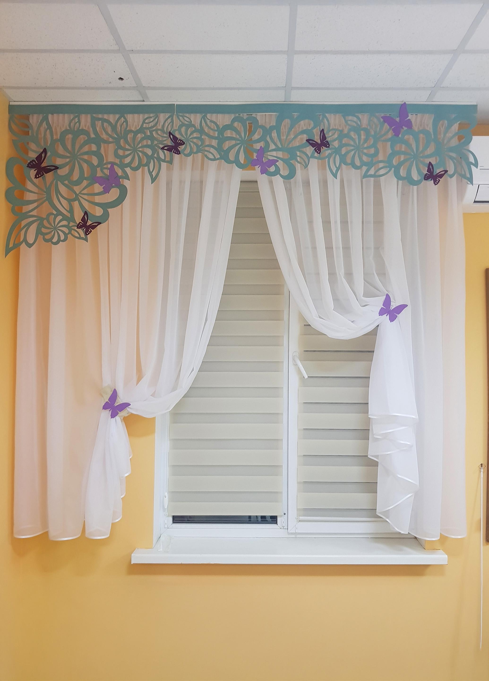 Ламбрекен ажурный жесткий Firanka Ажур Flowers 2 м Бирюзовый (141 6л) - фото 1 Ламбрекен ажурный жесткий Firanka Ажур Flowers 2 м Бирюзовый (141 6л) - фото 1