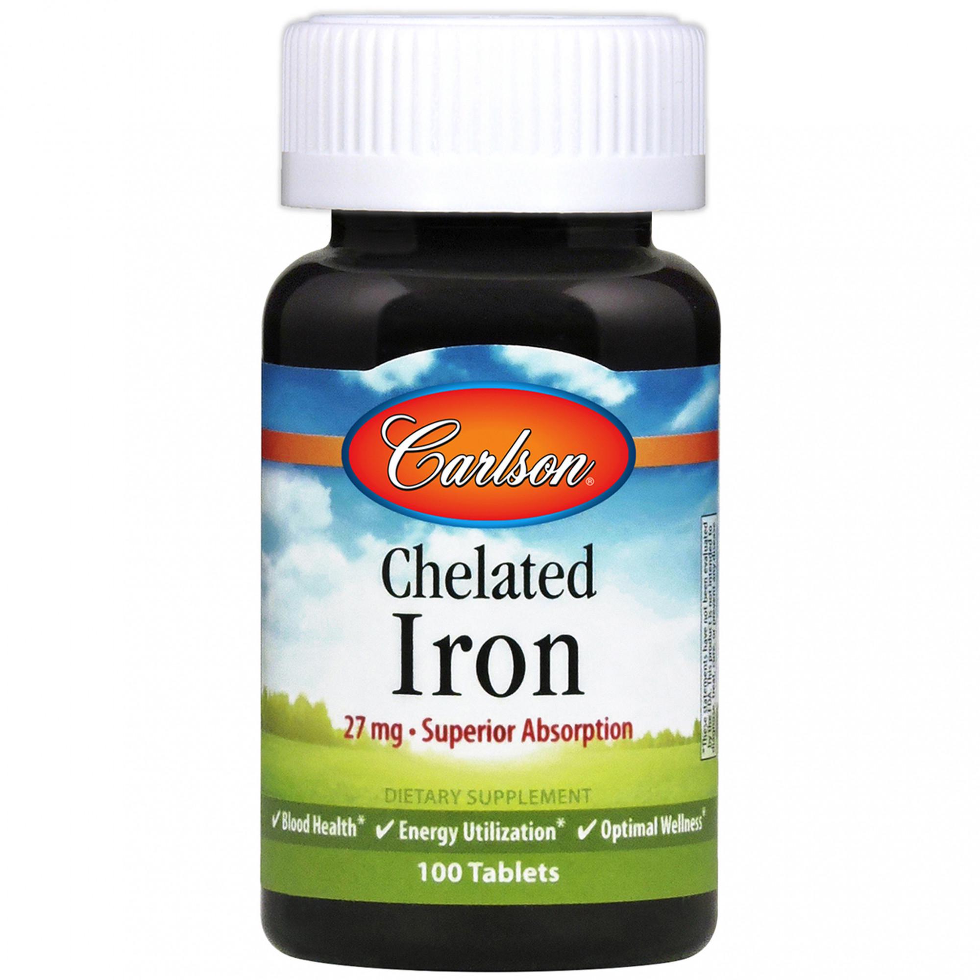 Добавка натуральная Chelated Iron 27 мг 30 таблеток
