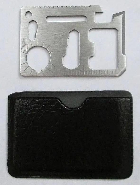 Мультитул універсальний з нержавіючої сталі у вигляді кредитної картки (2104618610) - фото 6 Мультитул універсальний з нержавіючої сталі у вигляді кредитної картки (2104618610) - фото 6