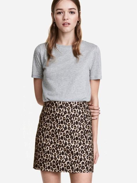 Юбка H&M 489298П р. 34 Леопардовый