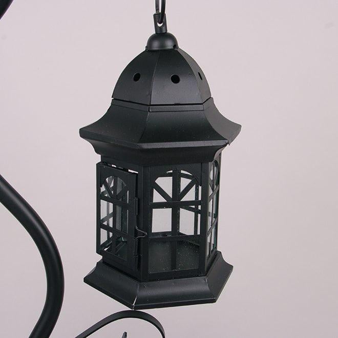 Подсвечник-фонарь Flora металлический 90 см Черный (39535) - фото 3