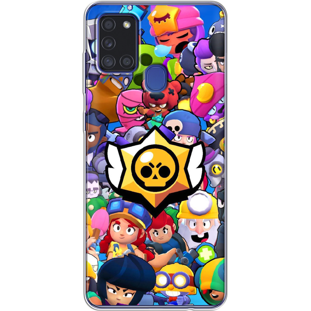 Чехол Boxface Samsung A217 Galaxy A21s Brawl Stars Прозрачный силикон (40006-up2389-40006)