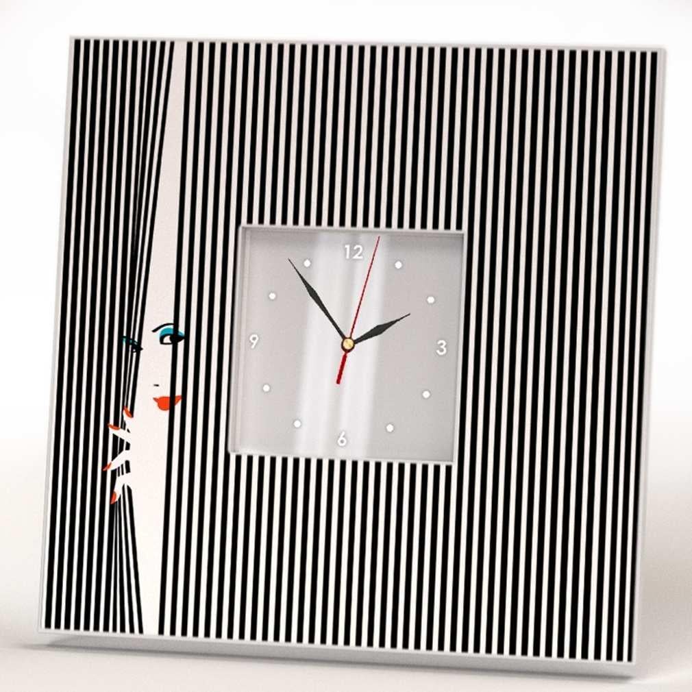 Часы настенные с фото WonderCloud жалюзи 260x260 мм (C00580)