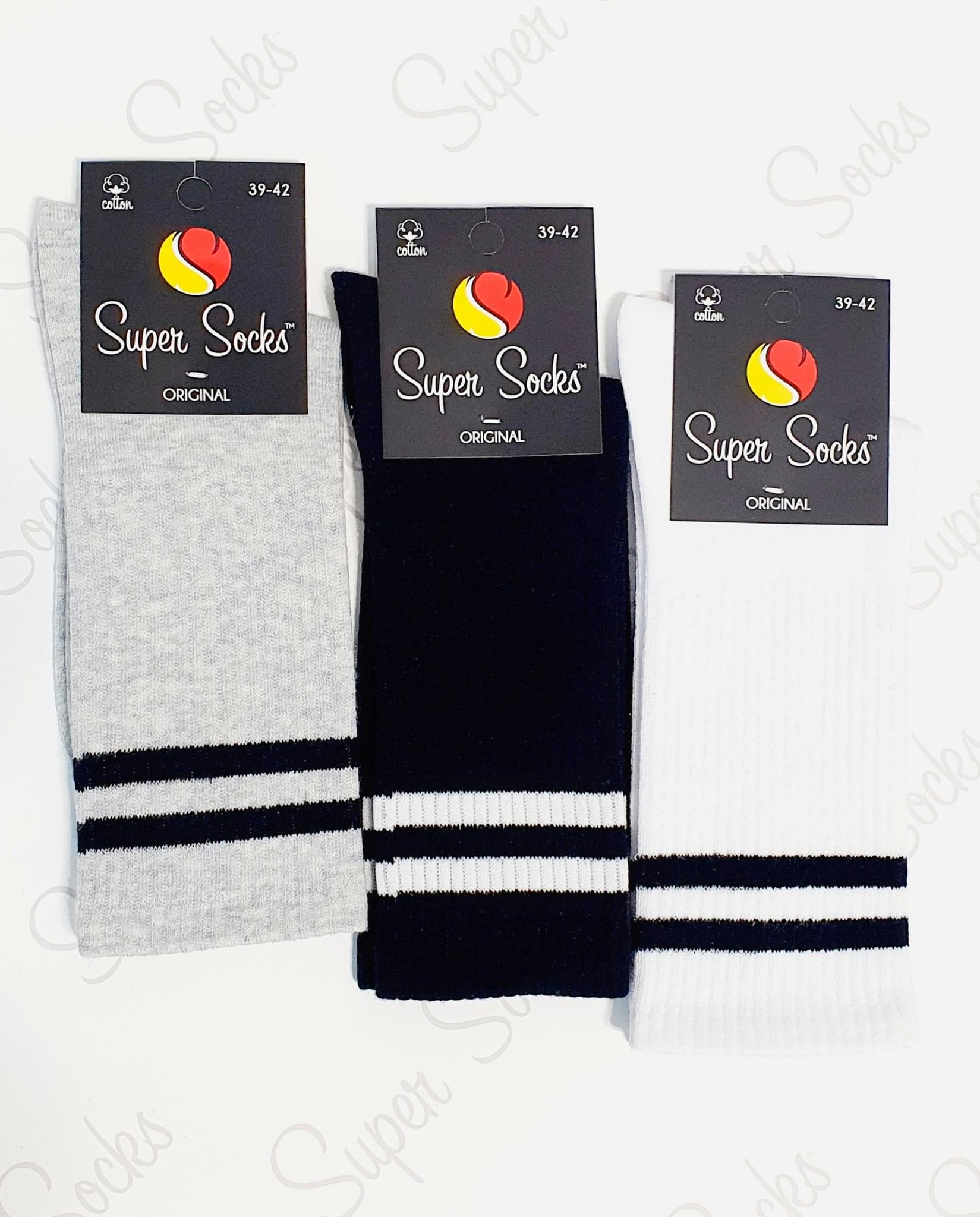 Носки универсальные демисезонные Super Socks 010.S015 Теннис р. 42-44 Ассорти