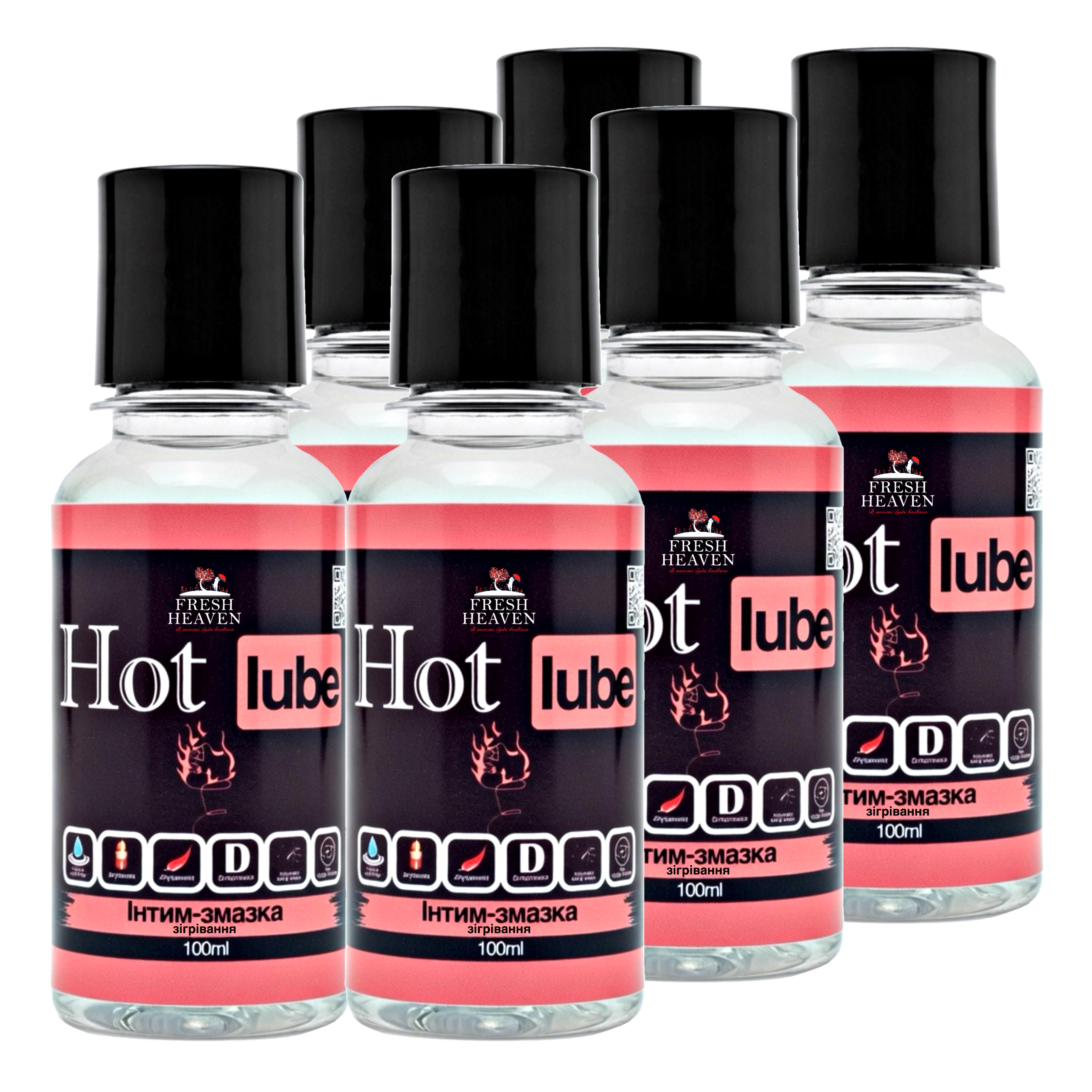 ᐉ Интим-смазка согревающая Fresh Heaven Hot Lube Travel 100 мл 6