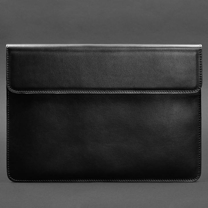 Чехол-конверт кожаный на магнитах для MacBook Pro 16" Черный (A-028900) - фото 4 Чехол-конверт кожаный на магнитах для MacBook Pro 16" Черный (A-028900) - фото 4