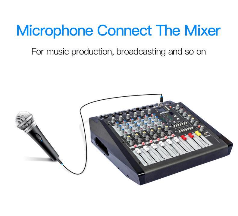 Кабель Vention XLR мама-6.5 мм Jack папа аудио для микшера 2 м Черный (BBEBH) - фото 6