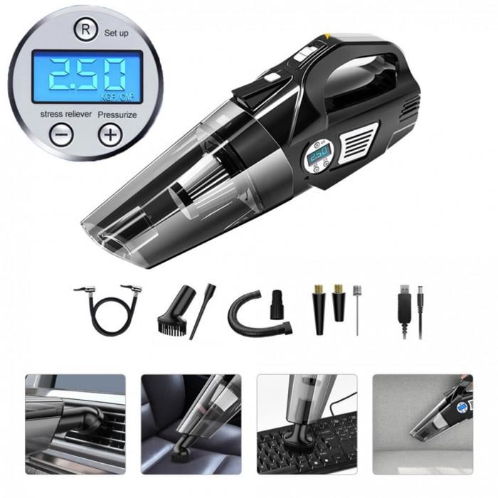 Автопилосос бездротовий Car Mounted Vacuum Cleaner 4в1 з електронним манометром (JM_7554) - фото 6 Автопилосос бездротовий Car Mounted Vacuum Cleaner 4в1 з електронним манометром (JM_7554) - фото 6