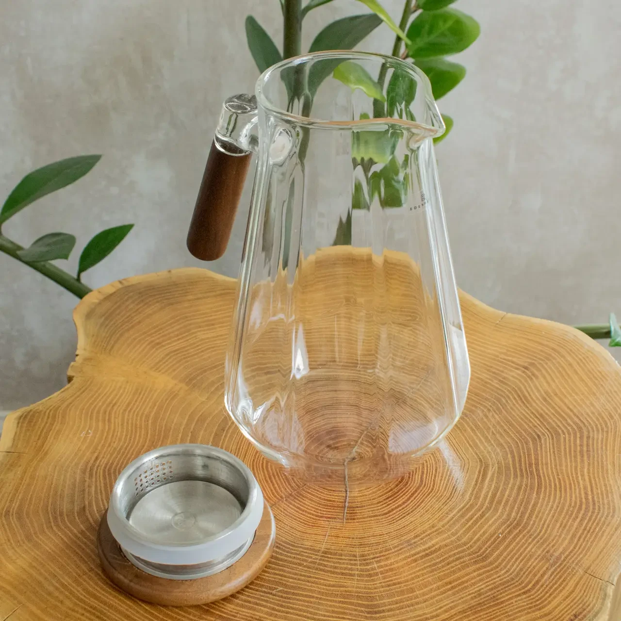 Кувшин стеклянный Edenberg с крышкой 1,8 л (EB-19574) - фото 4