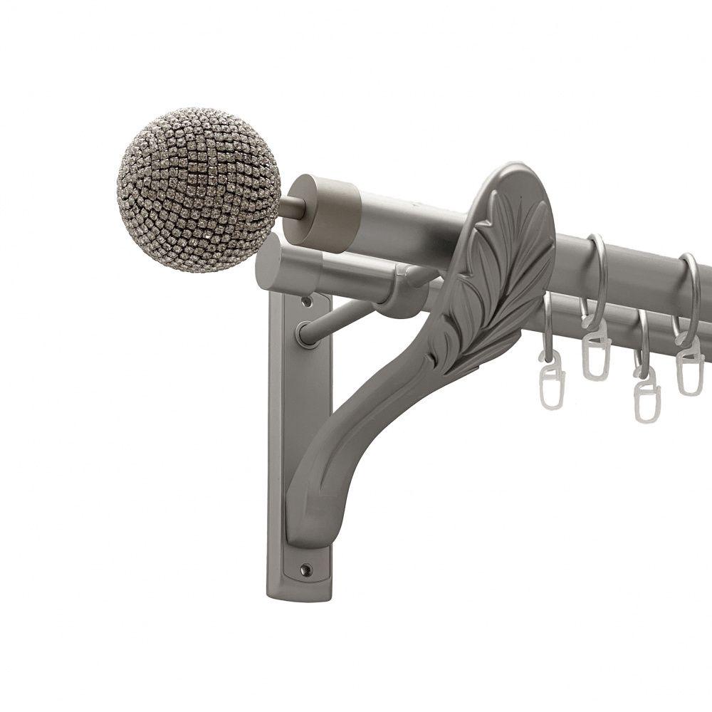 Карниз для штор Orvit Емпреса дворядний гладкий 25\19 мм 300 см Сатин (00-00011290)