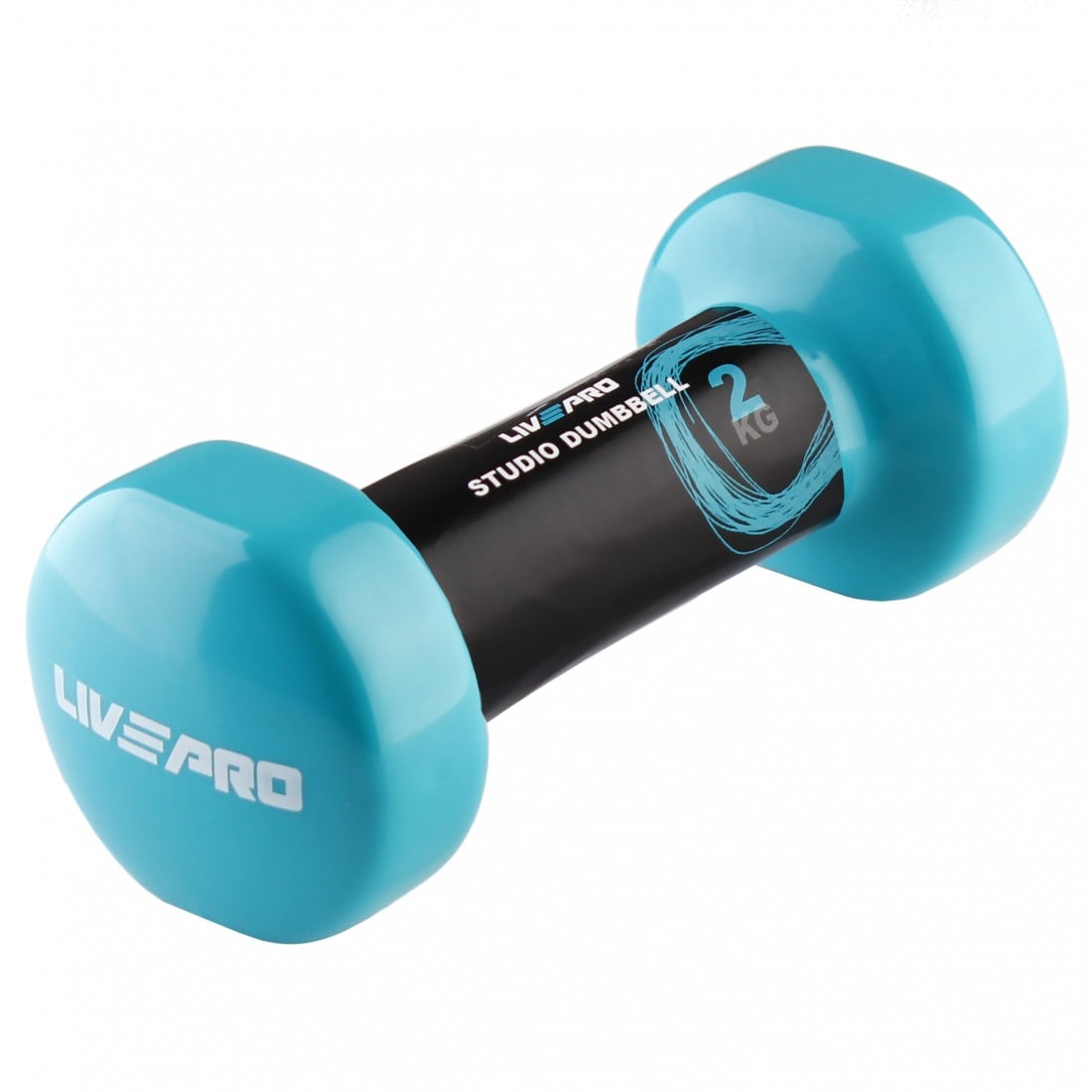 Гантель вінілова LivePro STUDIO DUMBBELL 2 кг Блакитний (LP8076-2)