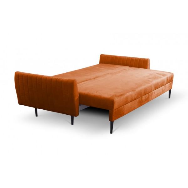 Диван раскладной Perfect Home Frezja натуральное дерево ДСП/ткань Element 09 Кирпичный (49507) - фото 2 Диван раскладной Perfect Home Frezja натуральное дерево ДСП/ткань Element 09 Кирпичный (49507) - фото 2